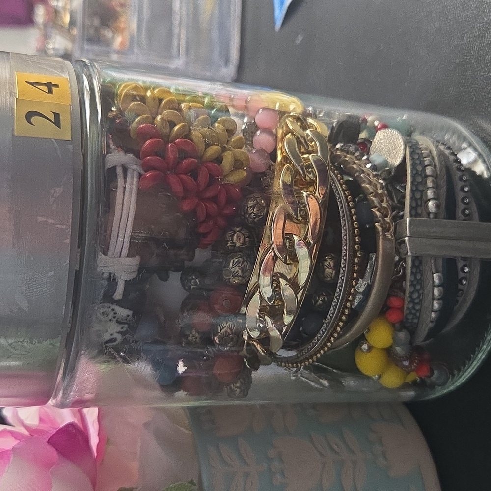 Mystery (Bracelets Only) Jewelry Glass Jar #24 - Picture 2 of 5